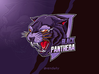 Black Panthera esport illustration logo logomascot vector