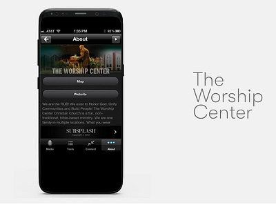 The Worship Center Mobile App UI branding prototype ui ui design