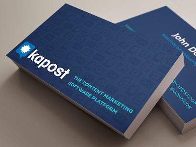 Kapost Cards business cards print