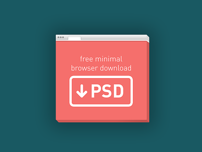 Minimal 3d Browser Mockup Kit - Free Download