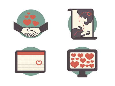 Some Text Supporting Illustrations flat icon illustration