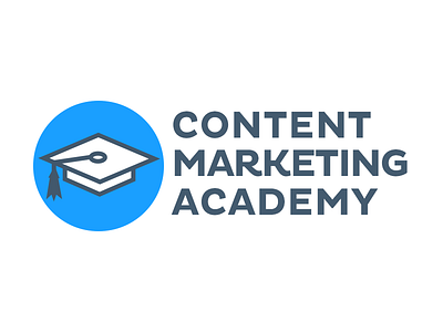 Content Marketing Academy Logo brand branding illustrator logo