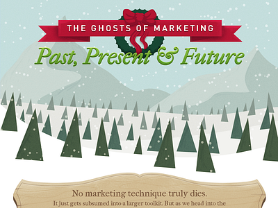 Ghosts of Marketing Infographic content marketing design illustration infographic kapost layout photoshop