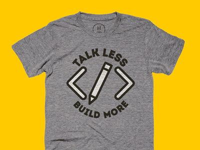 Cotton Bureau Shirt Available cotton bureau shirt design talk less build more