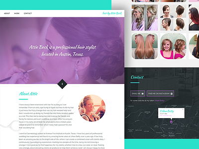 Stylist Landing Page css html landing one pager stylist