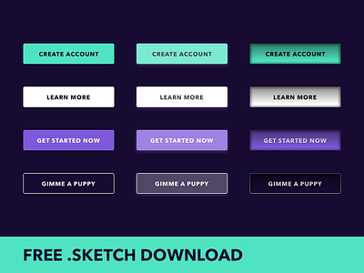 Free Download - Sketch Buttons Pack button free free download puppy sketch symbols ui user interface