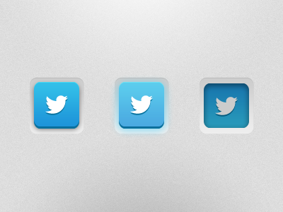 Twitter Button Freebie by Mark Peck 👻 on Dribbble