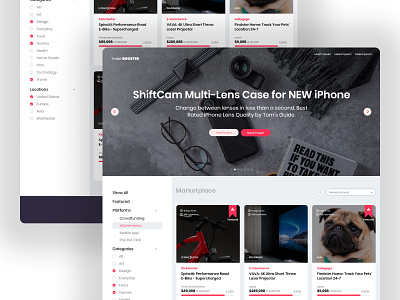 Trade Booster Market Place case study design ui ux