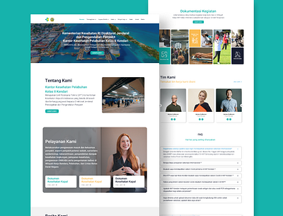 Web Design - Port Health Office government landingpage ui webdesign