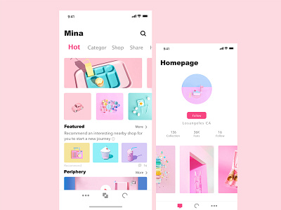 #Mina APP UI app art design ui