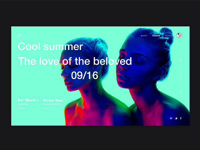 Cool summer carnival color design discover fashion register share style theme ui web webpage