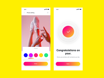 Choose your favorite color artist color design discover fashion pink product style theme ui ux yellow