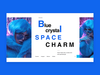SPACE CHARM/Fashion Web artist blue color design discover fashion photo product style theme ui ux