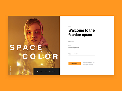 SPACE COLOR/Fashion Web artist color design discover fashion photo product theme ui ux web yellow