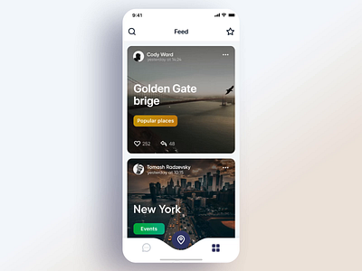 UI interaction - Travel App concept animation interface mobile app travel ui ui interaction