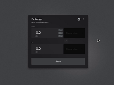 Crypto Exchange Interface after effects animation crypto design elements exchange interface ui ux web design