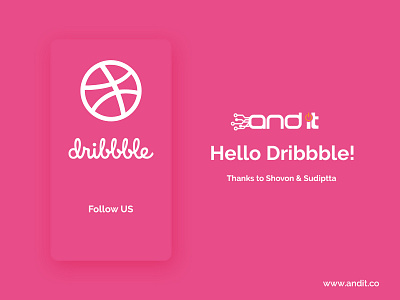 Hello Dribbble! andit dribbble best shot dribbble invite typography ux web