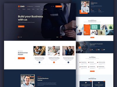CMO - Corporate Consulting Business Template analytical andit audit business clean design company consulting corporate creative design financial high quality psd files insurance minimal multipurpose portfolio responsive service
