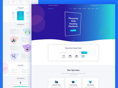 AndHost – Domain Hosting HTML Template