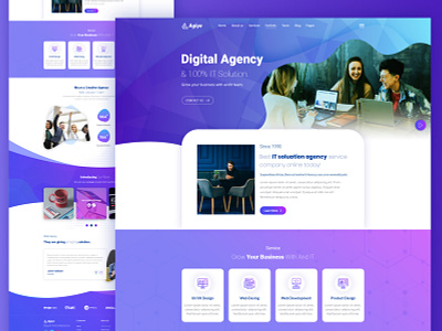 Agiye - Agency PSD Template agency business company website consulting consulting business creative digital agency digital marketing marketing marketing agency ranking search engine optimization social media trade business