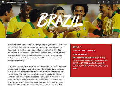 2014 SB Nation World Cup Guide branding brazil brush design futbol guide handwritten preview product soccer type world cup