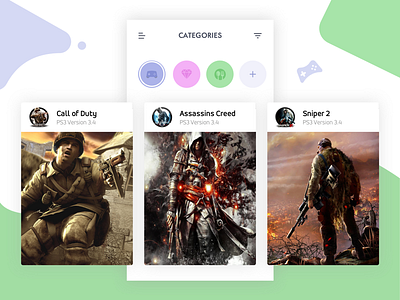 Categories android app categories design dribbble game mobile new online red ui ux