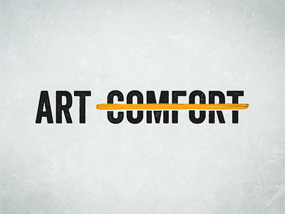 Art Before Comfort branding logo vector