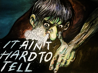 It Ain't Hard to Tell illustration painting watercolor