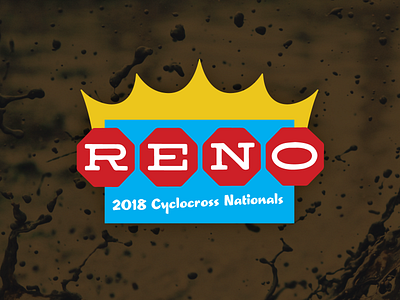 Reno Cyclocross Nationals cyclocross design illustration logo