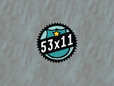53x11 Logo apparel design illustration logo