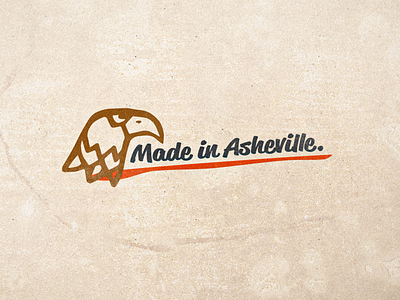Made in Asheville. branding illustration logo vector