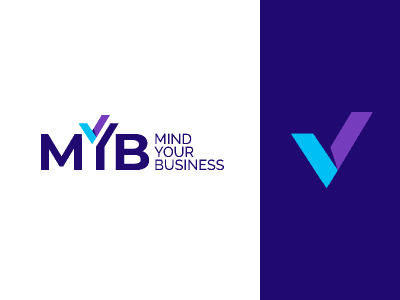 MYB Logo brand branding check mark identity logo