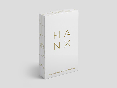 Hanx box box design clean crisp elegant elegant design minimal minimal art package package design