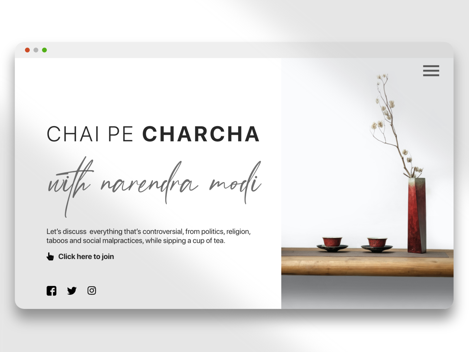 Discussion Over A Cup Of Tea! By Mehek Kapoor On Dribbble