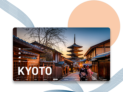 City Shots - Kyoto (Japan) branding branding concept dribbble flat illustration interface interface design minimal motion design ui user interface ux web web design