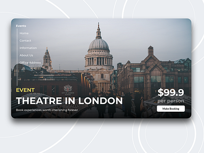 City UI Shot - London branding design flat minimal ui design ui design challenge uiux user experience ux ux design vector web web design web designer website