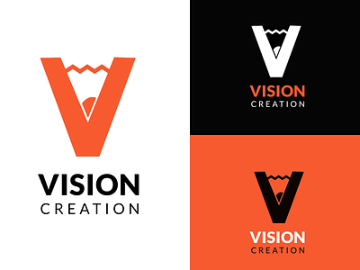 V Logo branding design icon illustration latter logo minimal ux vector vision web