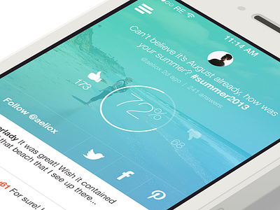 iOS 7 Blurtopia Redux app blurt feedback graph ios 7 rating results share update