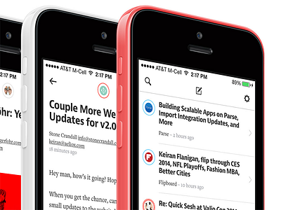 Introducing Heed app clean email inbox ios 7 iphone minimal turbine