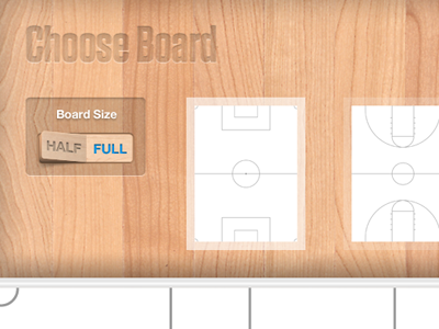 SportsBoard Selection Drawer app ipad switch wood