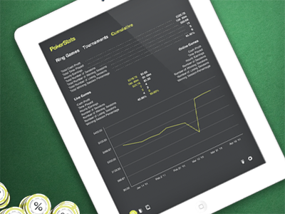 PokerStats iPad app app helvetica ipad poker