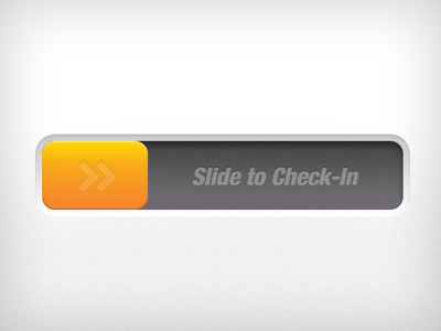 Slide to Check-In app checkin ipad slider touch unlock white