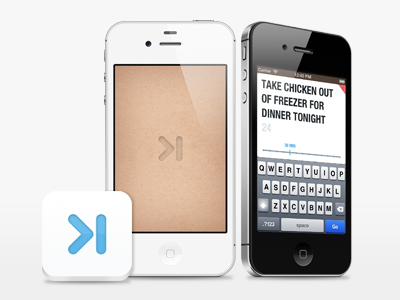 Delay - Available Now! app available cardboard helvetica neue iphone list slider white