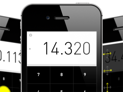 Rechner - Available Now app black and white calculator clean din iphone minimal
