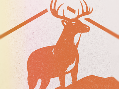 Buck, Revisited animal antlers deer logo mark mountains nature wildlife