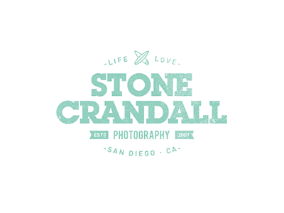 Stone Crandall Logo Update identity logo photography stone surf