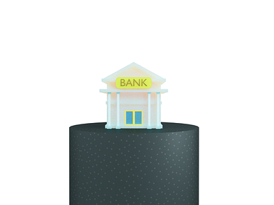 Bank Icon 3d blender icon