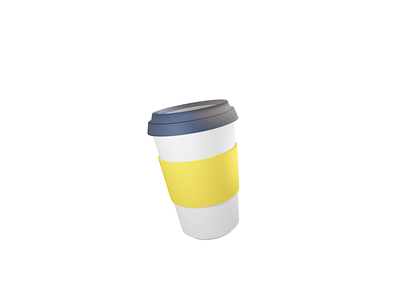 Coffee Icon 3d blender coffee icon