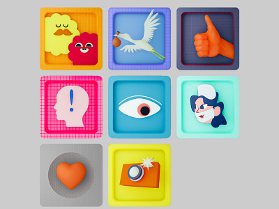 Icons 3d blender icon