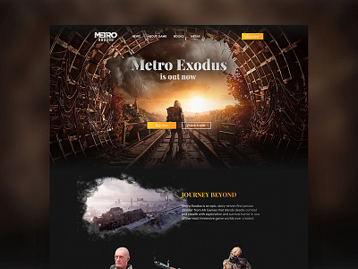 Metro Exodus | Landing Page Concept